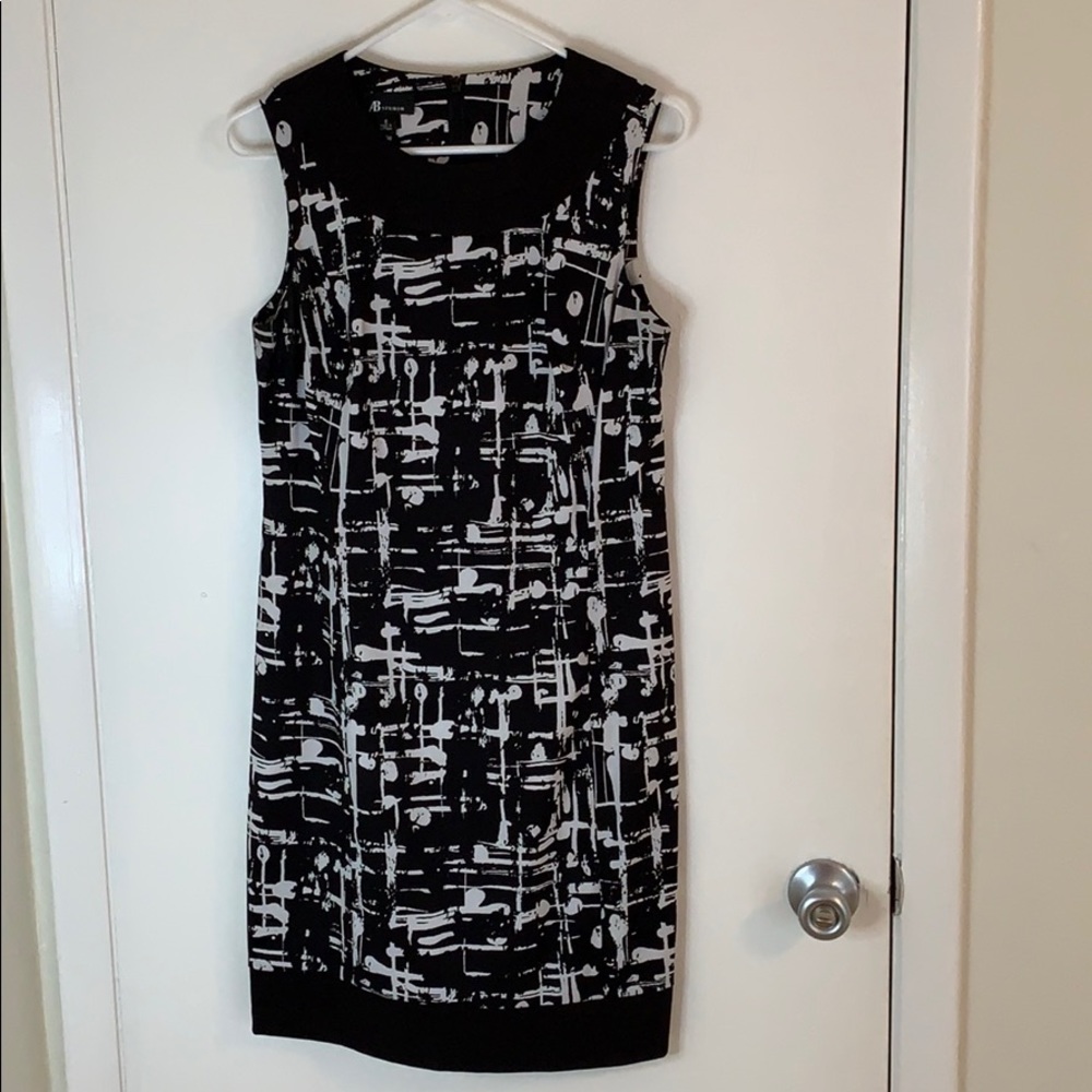AB Studio black and white dress